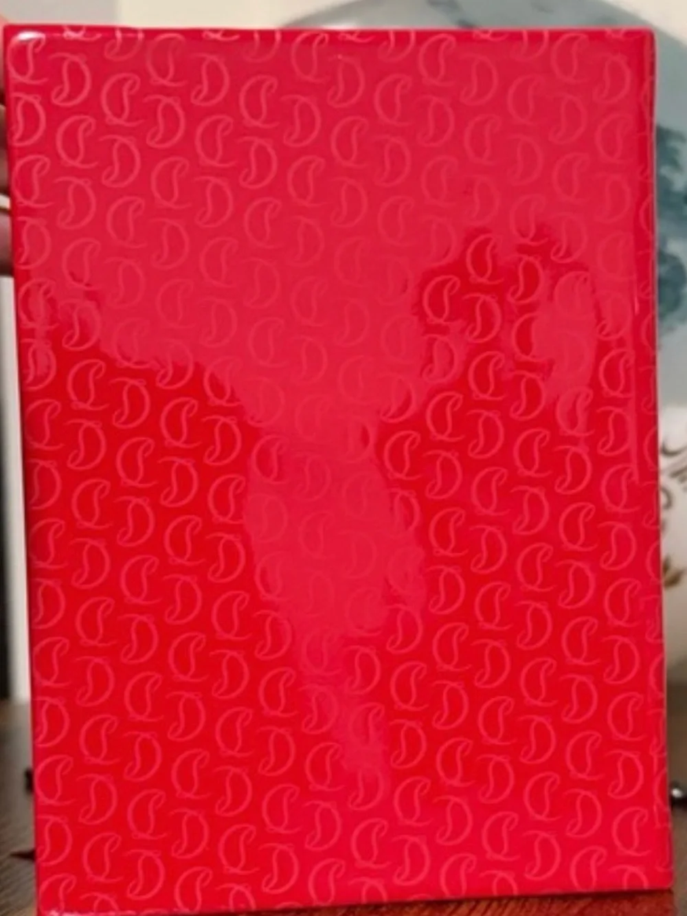 Novelty Glossy Red Coffee Table Book 📕 Notebook with Ribbon Bookmark NWOT